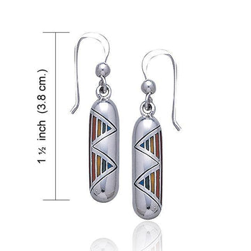 Rainbow Silver Earrings TE2615 - Jewelry